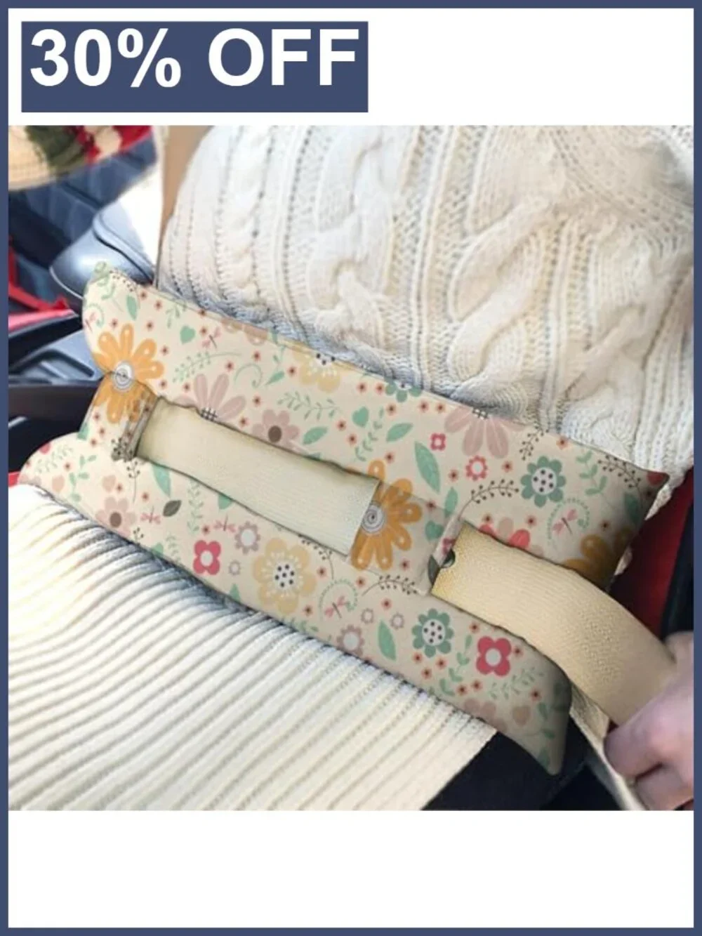 Hysterectomy C-Section Recovery Pillow Seat Belt Post-Surgery Cushion